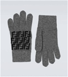 Fendi FF wool gloves