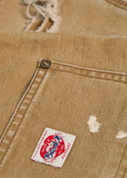 Saint Mxxxxxx Distressed Canvas Shorts Beige