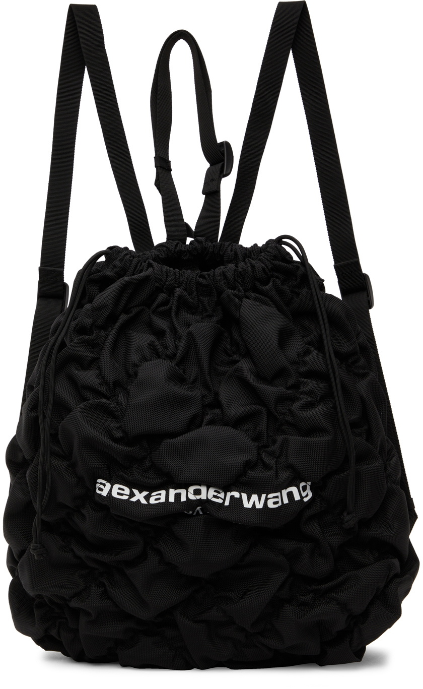 Alexander Wang Black Ruched Rebound Backpack Alexander Wang