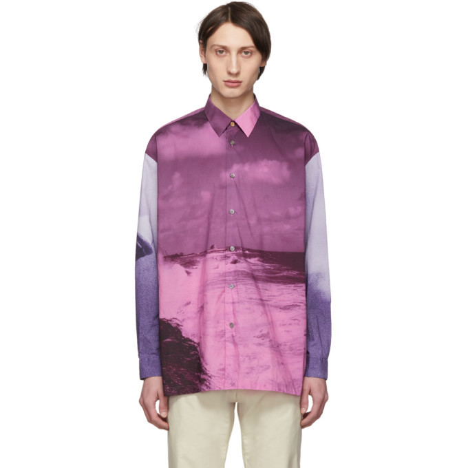 Photo: Paul Smith Purple Pauls Photo Oversized Shirt