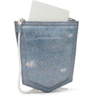 MM6 Maison Margiela Blue Denim Pocket Pouch