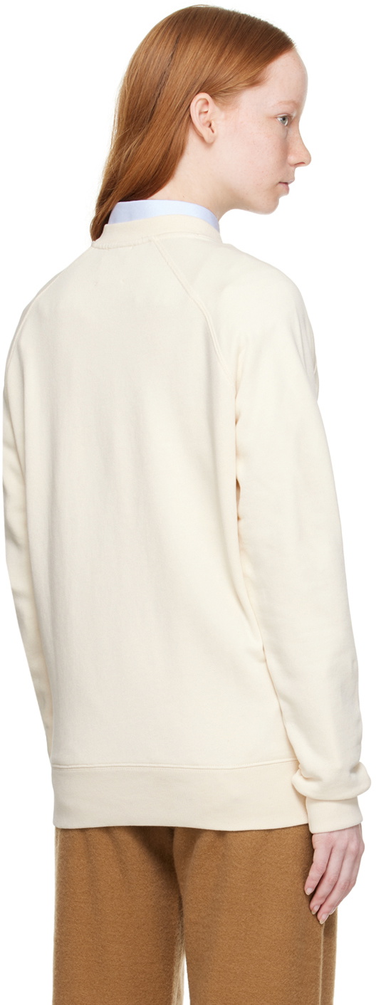 Maison Kitsuné Beige 'Cafe Kitsune' Sweatshirt