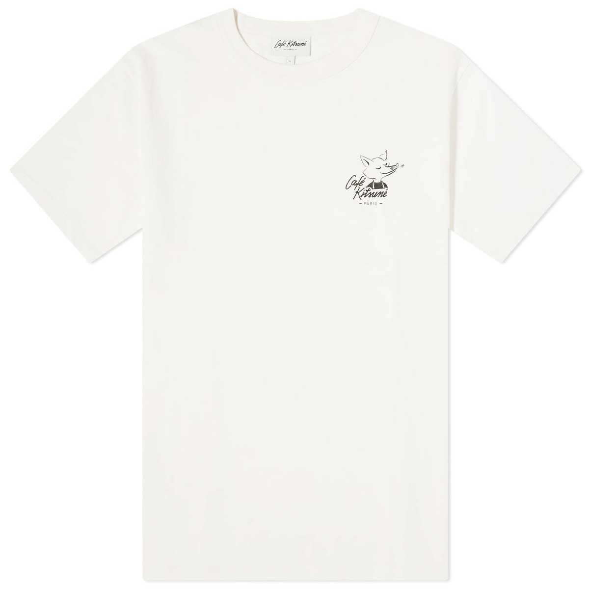 Maison Kitsuné Men's Cafe Kitsune Long Sleeve Striped
