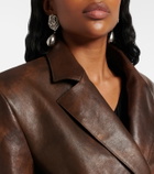 Magda Butrym Peplum leather jacket