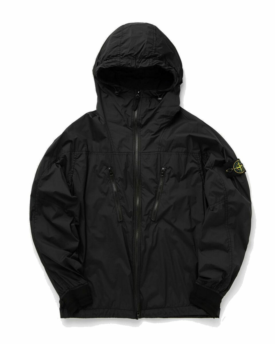 Stone island windbreaker sales black