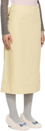 Sandy Liang Yellow Enoki Midi Skirt