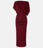 Altuzarra Brina embellished draped jersey gown
