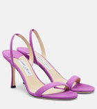 Jimmy Choo Jenn suede slingback sandals