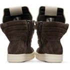 Rick Owens Brown Tower Jumbolace Geobasket Sneakers