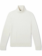 TOM FORD - Cashmere and Silk-Blend Rollneck Sweater - White