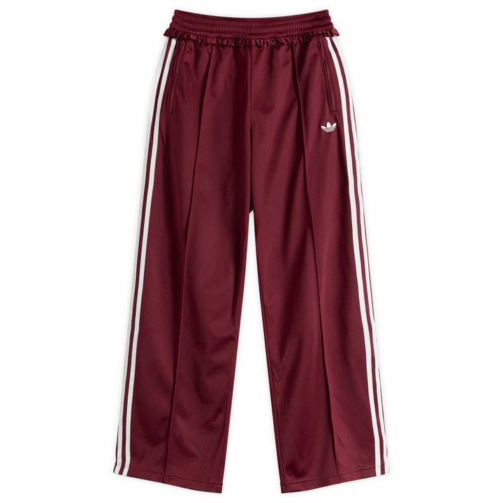 Photo: Adidas Women's Pleated Firebird Track Pant in Shadow Red