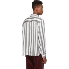 Saturdays NYC Black and White Jumbo Stripe Perry Shirt