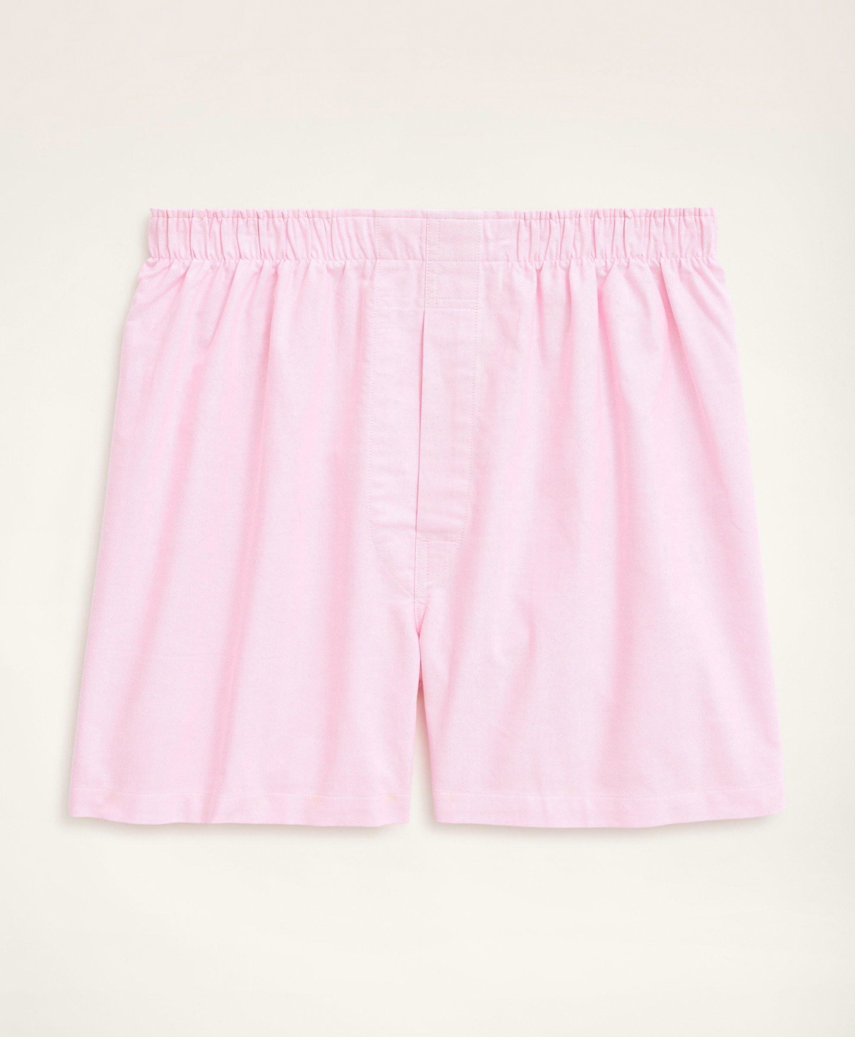 Brooks Brothers Men's Oxford Cotton Boxers | Pink