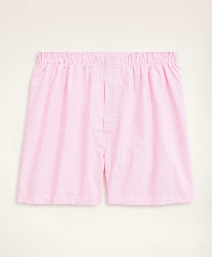 Photo: Brooks Brothers Men's Oxford Cotton Boxers | Pink