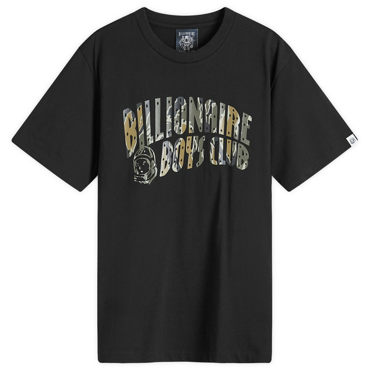 Billionaire Boys Club Men's Camo Arch Logo T-Shirt in Black