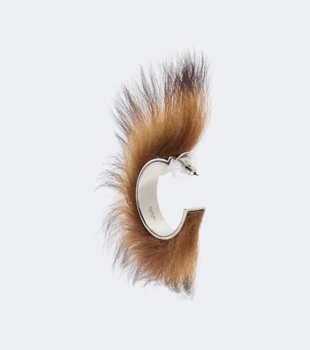 Acne Studios Shearling hoop earrings