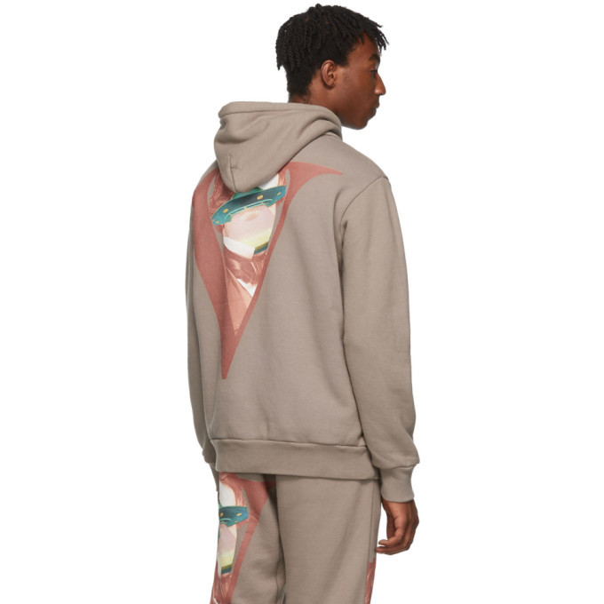 Undercover Grey Valentino Edition V Face UFO Print Hoodie Undercover