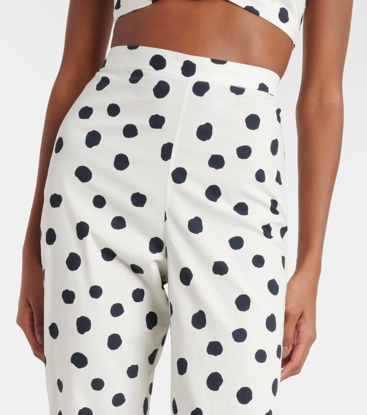 Adriana Degreas Cotton-blend capri pants