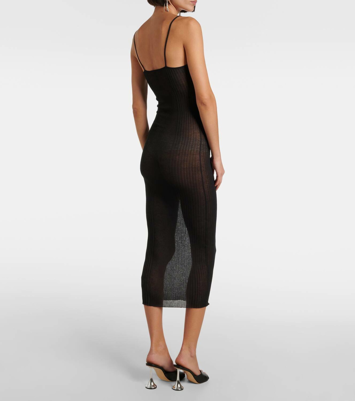 Nensi Dojaka x Calvin Klein sheer midi dress