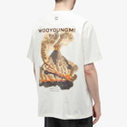 Wooyoungmi Men's Seoul Back Logo Mountain Graphic T-Shirt in Ivory