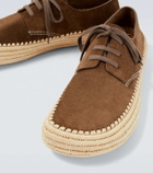 Loewe Rio suede lace-up shoes