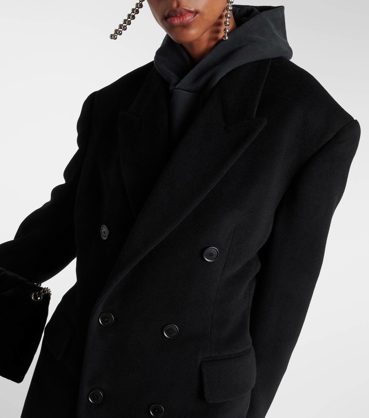Balenciaga Cinged cashmere and wool coat Balenciaga