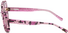 Doublet Pink 817 Blanc LNT Edition Decorated Flame Sunglasses