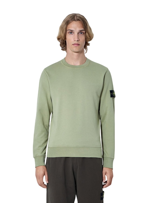 Photo: Stone Island Crewneck Sweatshirt with Arm Patch