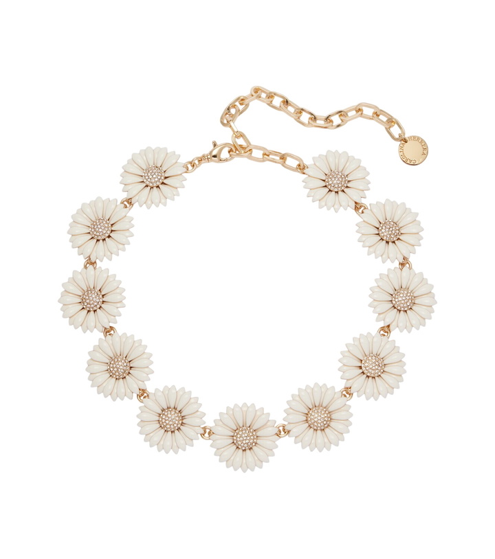 Photo: Carolina Herrera Crystal-embellished floral necklace