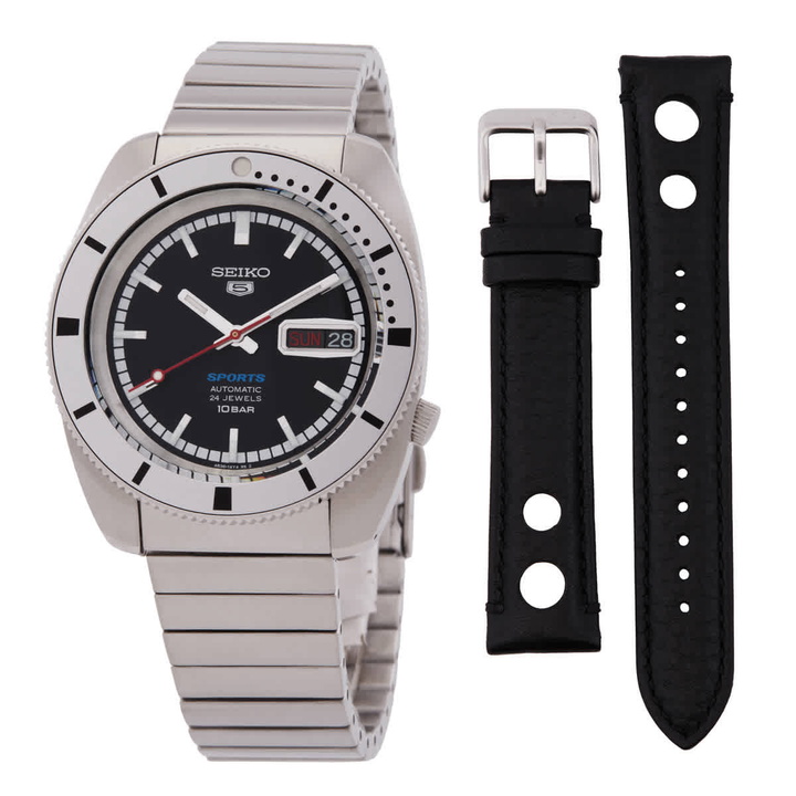 Photo: Seiko Limited Edition 5 Sports Automatic Black Dial Watch SRPL05K1