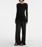 Rick Owens Bias cady crêpe cady wide-leg pants