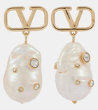 Valentino Universe VLogo Signature embellished drop earrings