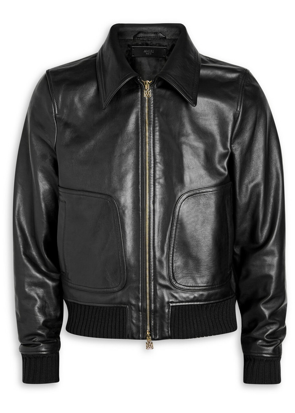 Photo: Amiri Blouson Leather Jacket Black
