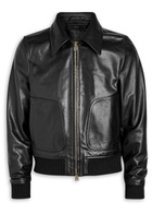 Amiri Blouson Leather Jacket Black