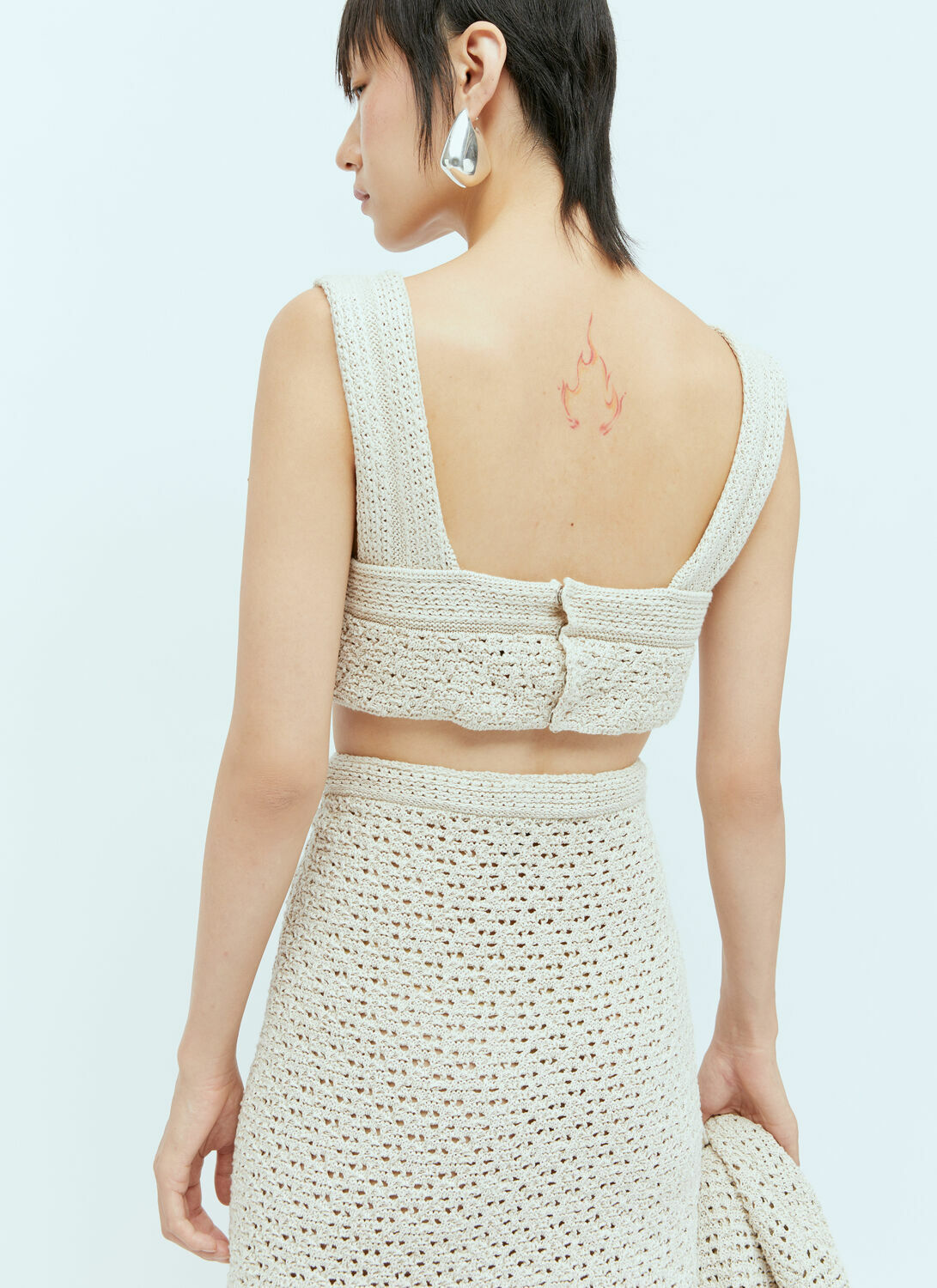 Bottega Veneta Textured Knit Crop Top