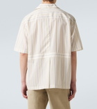 Calvin Klein Collection Nathaniel striped bowling shirt