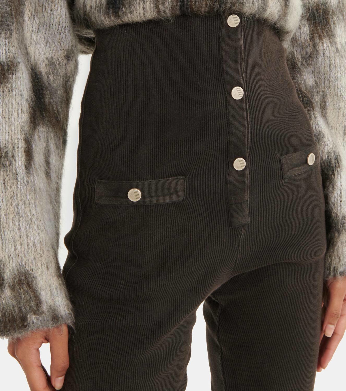 The Attico Cotton-blend leggings