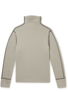 Yuri Yuri - Slim-Fit Cotton-Blend Jersey Rollneck Sweatshirt - Gray