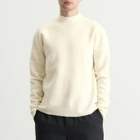 Jil Sander Men's Boiled Wool Jumper in Cloud