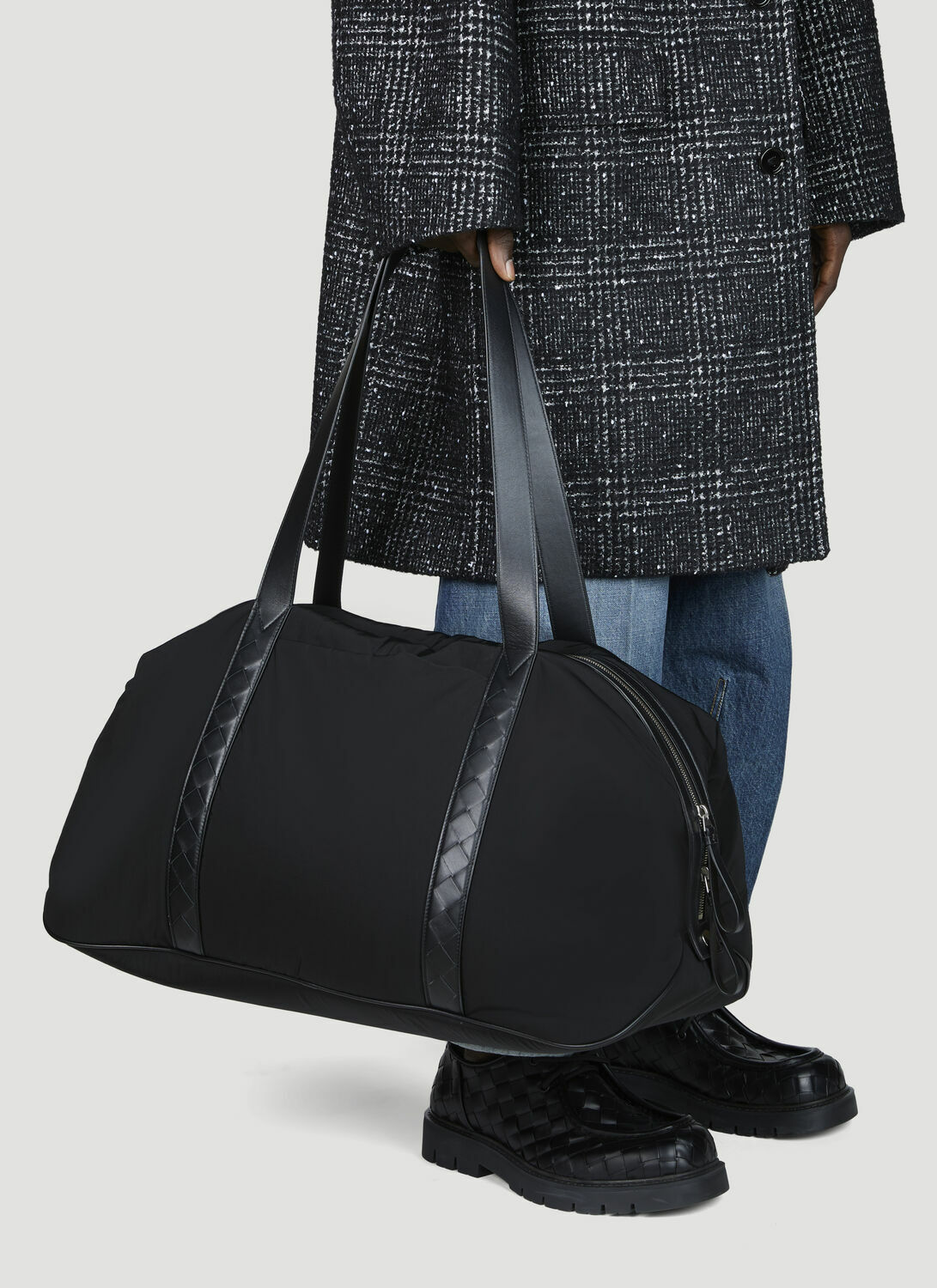 Bottega Veneta Leather Trims Duffle Bag