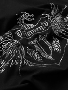 VETEMENTS - Embellished Cotton-Jersey T-Shirt - Black