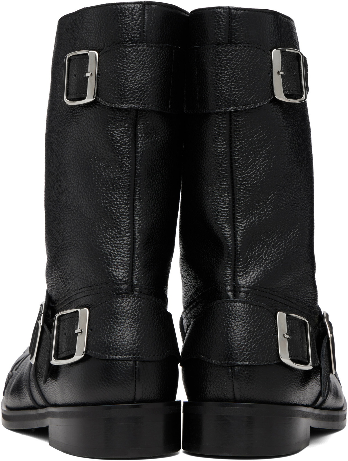 Stefan Cooke Black Pegasus Biker Boots