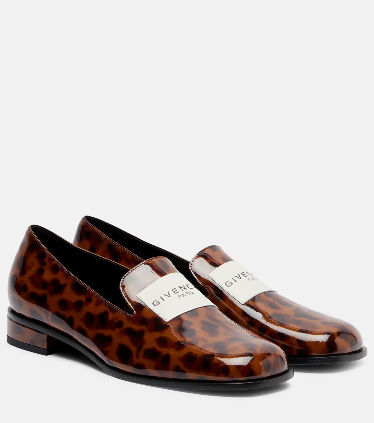 Givenchy Logo patent leather loafers