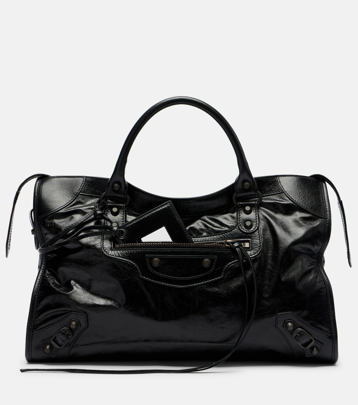 Balenciaga Le City Medium leather top-handle bag