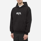 Lo-Fi Men's Peace Logo Hoody in Black