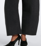 Khaite Clover wool barrel-leg pants