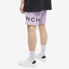Givenchy Men's 4G Long Logo Swim Short in Lilac