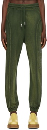 Eckhaus Latta Khaki Paneled Lounge Pants