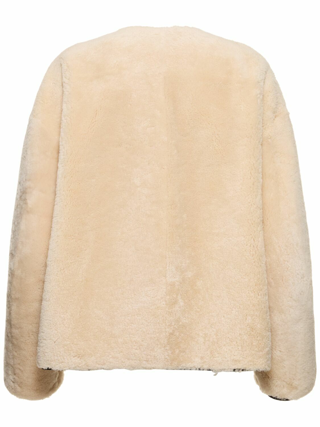 TOTEME Teddy Shearling Clasp Jacket