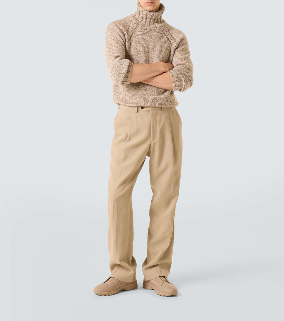 Zegna Cashmere and wool turtleneck sweater